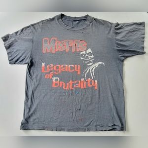 Perfectly distressed 80s ☠️MISFITS☠️ Legacy of Brutality single stitch tee